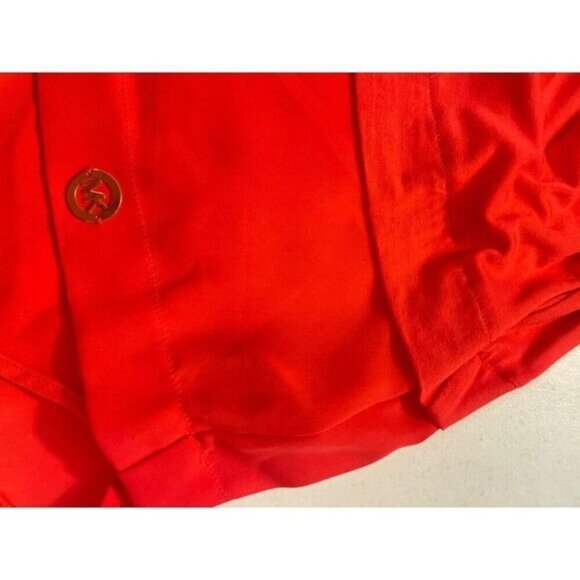 Michael Kors Coral Reef Sleeveless Tiered Layered Tank Top Blouse Medium NWT - Picture 5 of 6